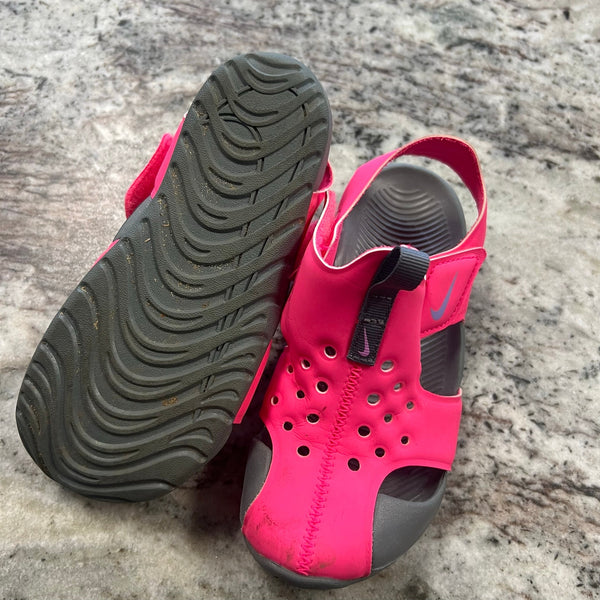 Nike Girls Pink Water Sandals Size 12C