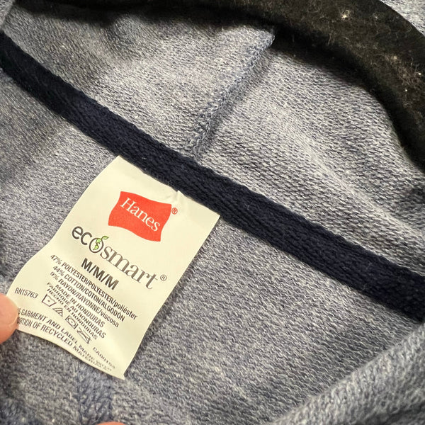 Hanes Men's Heather Blue Hooded Pullover Size Medium