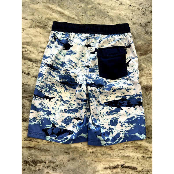 Cat & Jack Shark Swim Trunks Boys Size Large