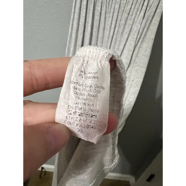 Women's Sleeveless Cropped Gray Cotton Jumpsuit Size XL