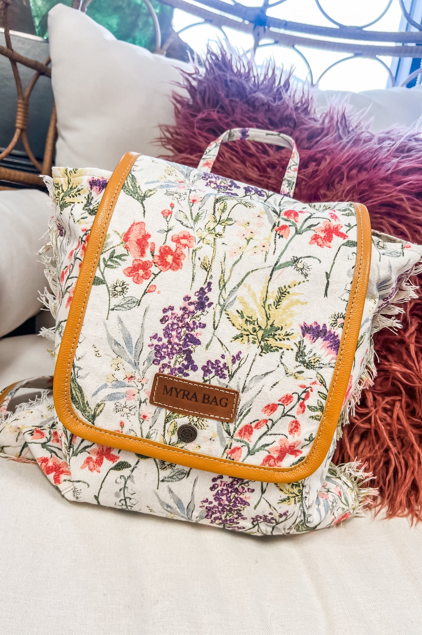 Meadow Peace Floral Backpack