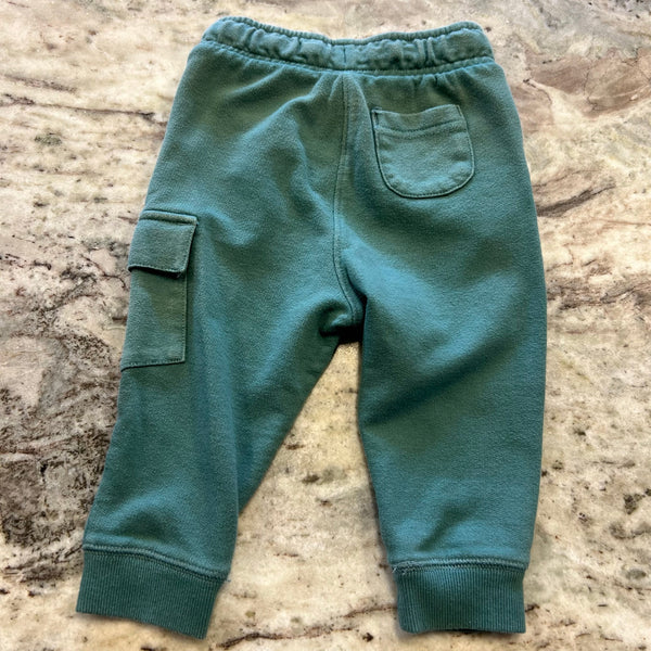 Cat & Jack Green Cargo Jogger Sweatpants 18 Mo