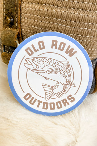 Old Row Outdoors Sticker - Fishing