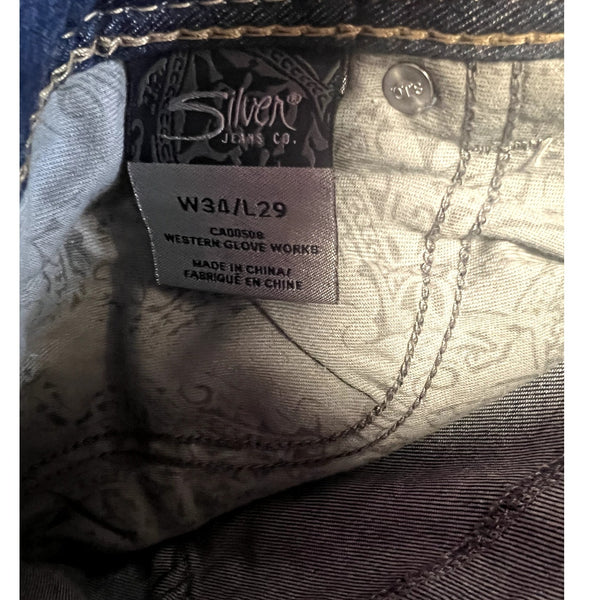Silver Suki Dark Wash High Rise Skinny Jeans Size 34