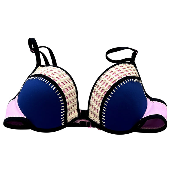Victoria's Secret The Flirt Bohemian Crochet Swim Top Size 36C