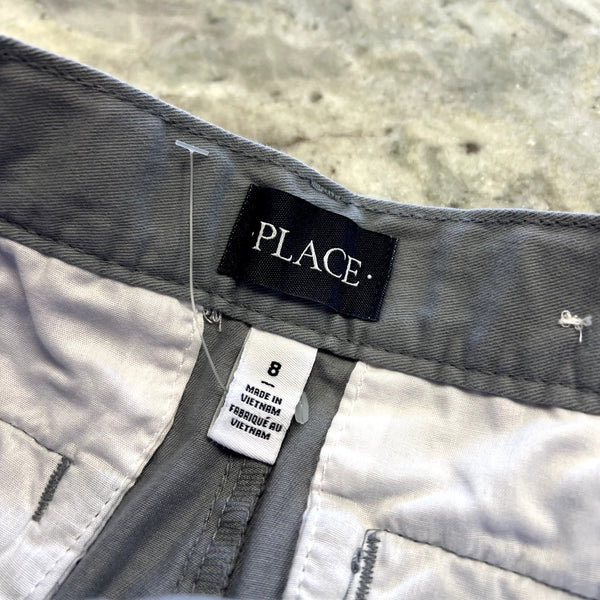 The Children's Place Boys Gray Chino Shorts Size 8