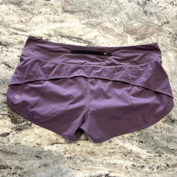 Lululemon Speed Up Purple Athletic Shorts Size 10