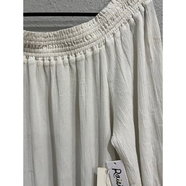 NWT Raisins White Off Shoulder Romper Size XL