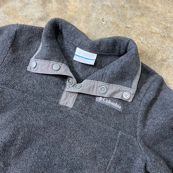 Columbia Gray Fleece 1/4 Zip Pullover Boys Size XXS 4/5T