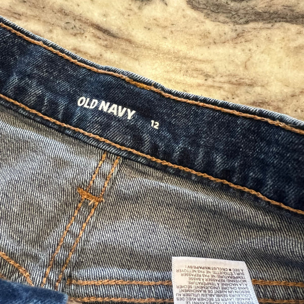 Old Navy Girls Cuffed Denim Shorts Size Youth 12