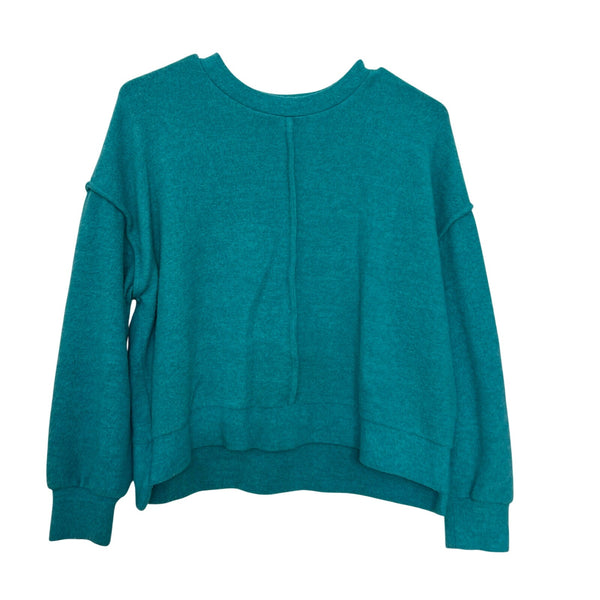 Zenana Teal Plush Sweater Size Small/Medium