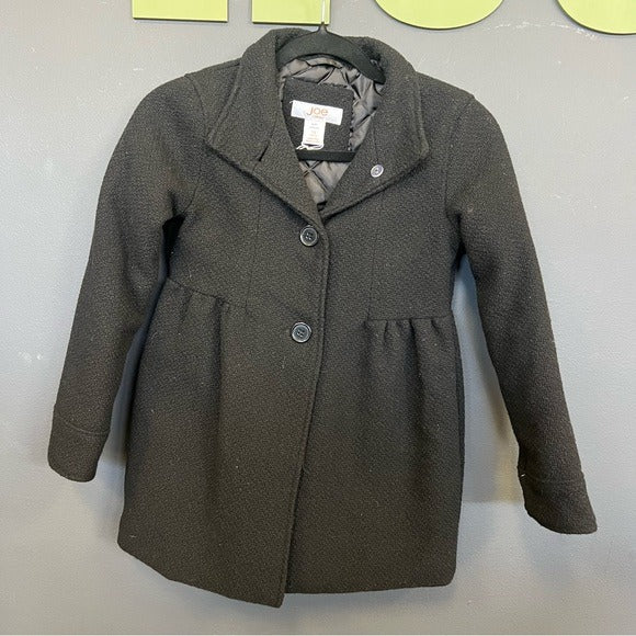 Joe Fresh Kids Wool Black Peacoat Size Large 10/12