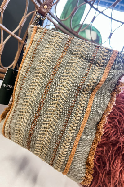 Sage + Copper Crossbody Bag