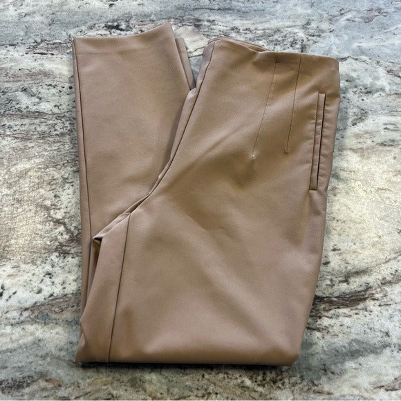 Rachel Zoe Tan Elastic Waist Slack Dress Pants Women’s Size 10