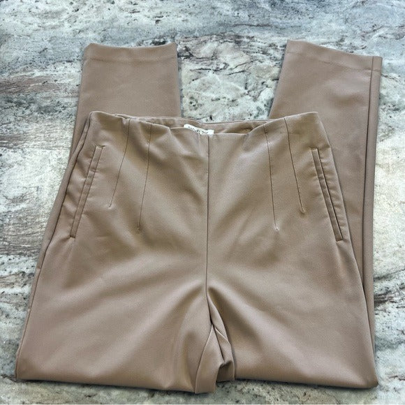 Rachel Zoe Tan Elastic Waist Slack Dress Pants Women’s Size 10