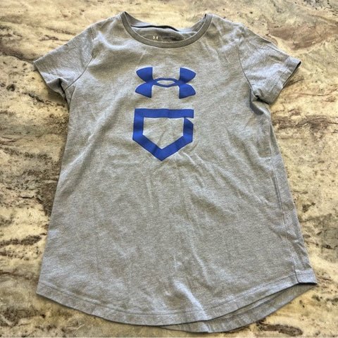 Under Armour Girls Softball Graphic Tee Size Small