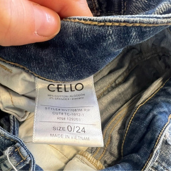 Cello Distressed Skinny Jeans Size 0