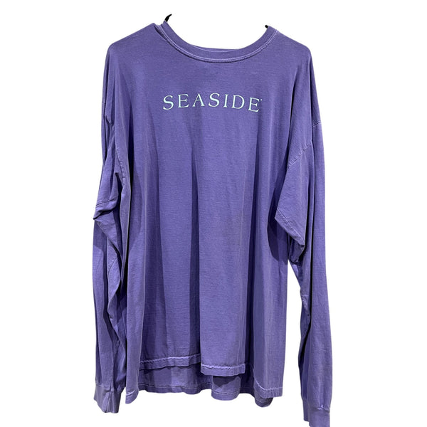 Comfort Colors Seaside Purple + Mint Long Sleeve Tshirt XL