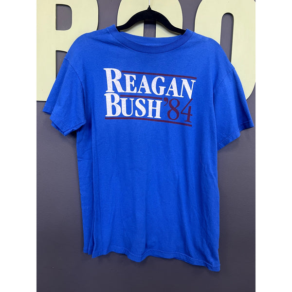 Unisex Reagan Bush '84 Election Tee Size Medium
