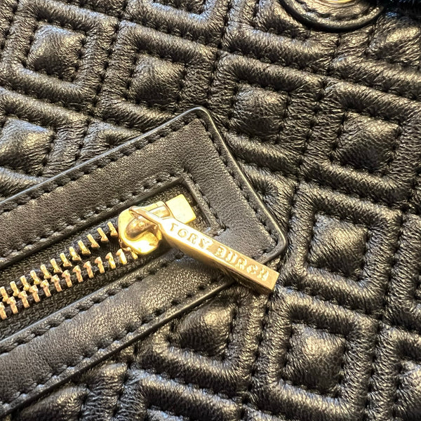 Tory Burch Marion Black Tote Bag Purse