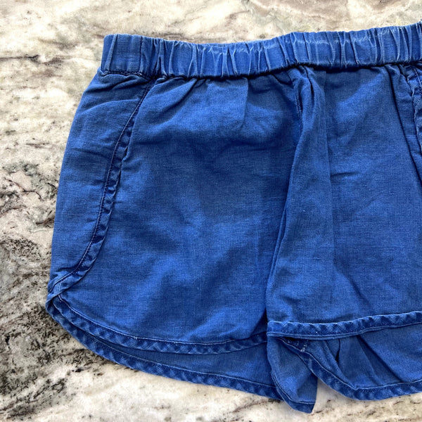 Madewell Blue Linen Blend Summer Shorts Size 24