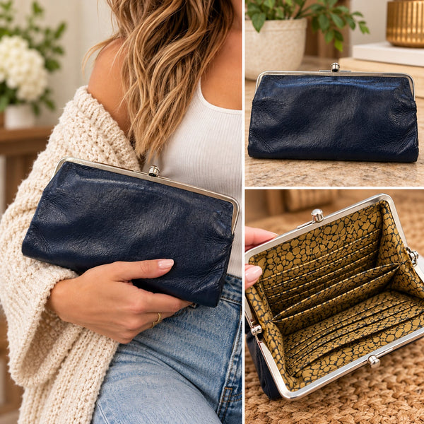 Hobo Navy Blue Clutch/Wallet