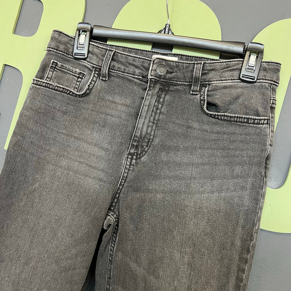 SO Denim Black Acid Washed Flare Jeans Youth Size 16