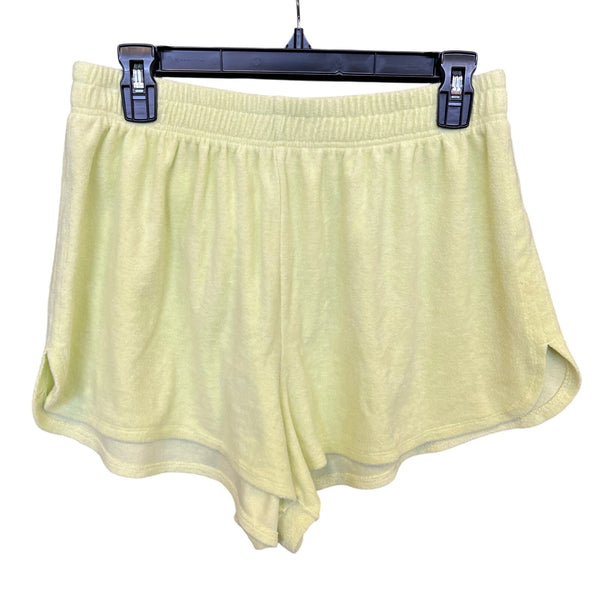 NOBO Lime Green French Terry Shorts Size XL