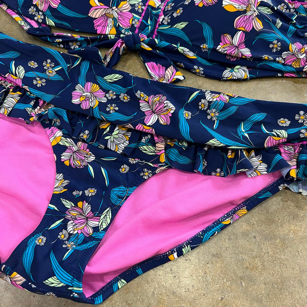 Jessica Simpson Floral 2 Piece Bikini Size XL