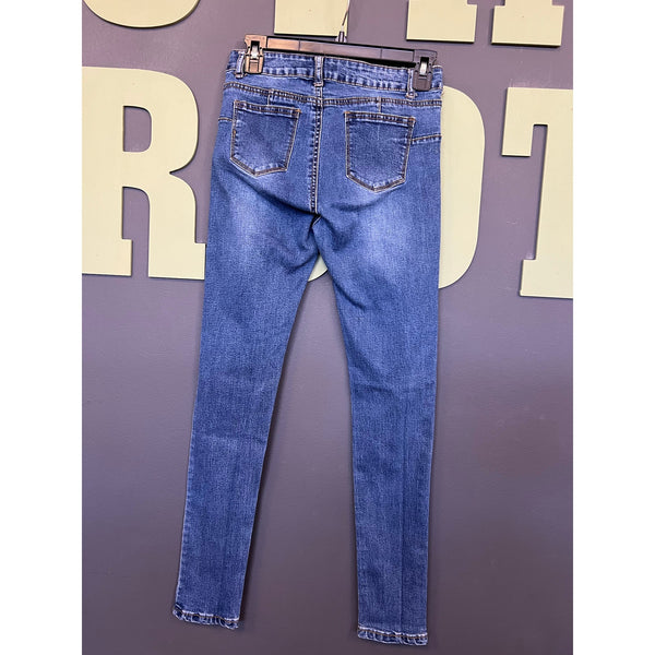 Nina Rossi Medium Wash Skinny Jeans Size 7