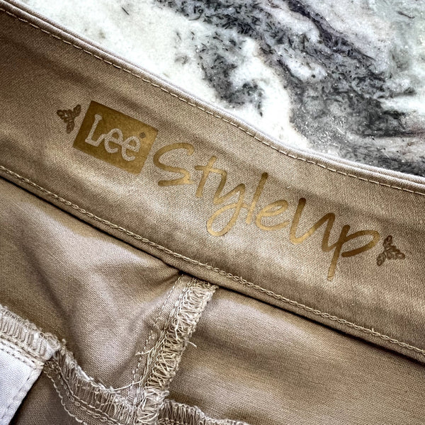 NWT Lee Style Up Barely Bootcut Khaki Pants Size 10