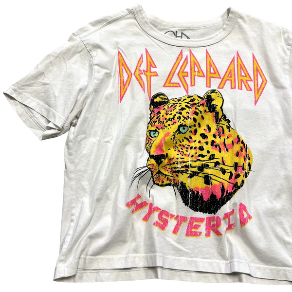 NWOT Chaser Def Leppard Hysteria Neon Tee Size Medium