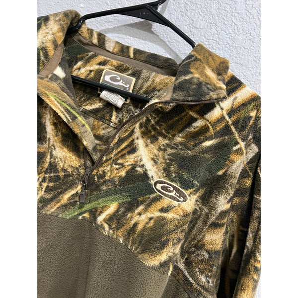 Drake Waterfowl Quarter Zip Fleece Pullover Size Large