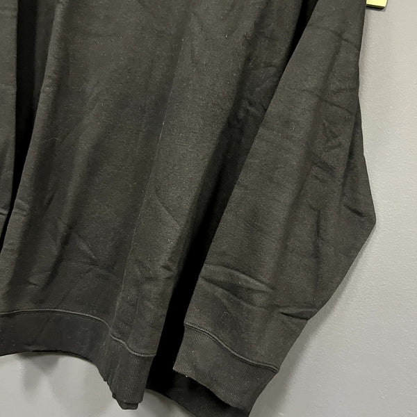 NWT St. John's Bay Active Black Crew Neck Sweatshirt Plus Size 3XL