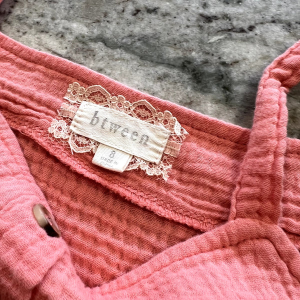 Btween Gauze Pink Tank Top Size Youth 8