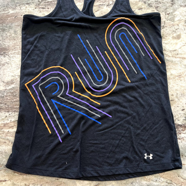 Under Armour Run Loose Fit Heat Geare Tank Top Large