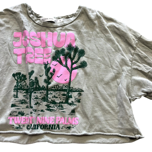 Altar'd State Joshua Tree Cropped Graphic Tee Size XS