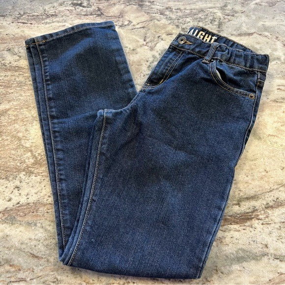 Crazy 8 Boys Straight Leg Dark Wash Denim Jeans Size 16