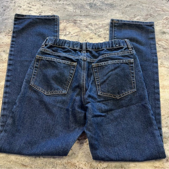 Crazy 8 Boys Straight Leg Dark Wash Denim Jeans Size 16