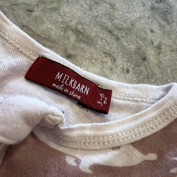 Milkbarn Mauve Hedgehog Footie Size 3-6 Mo