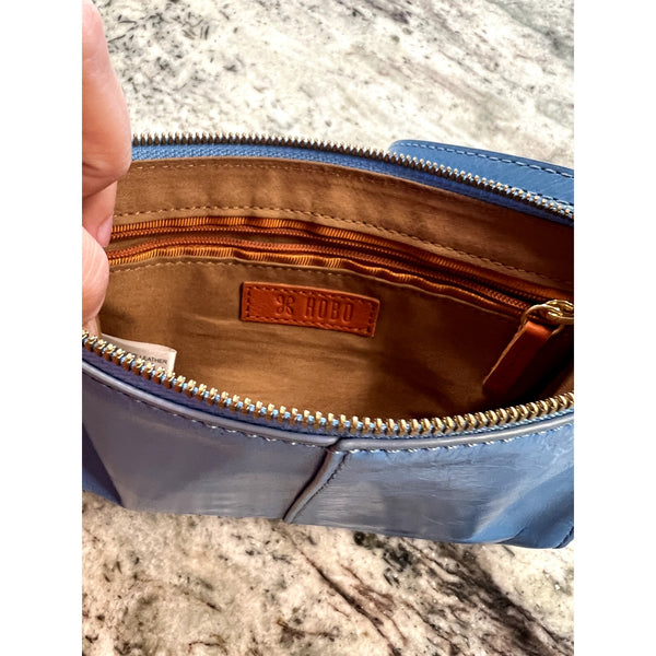 Hobo Jewel Leather Crossbody Bag Tranguil Blue