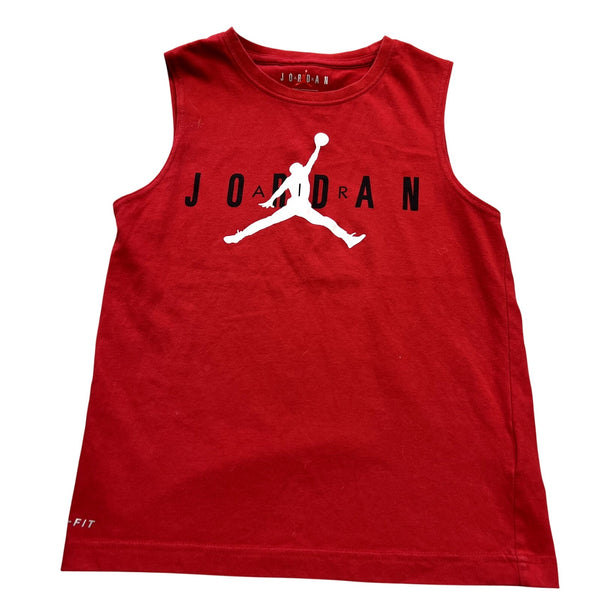 Jordan Boy's Red Graphic Tank Top Youth Medium