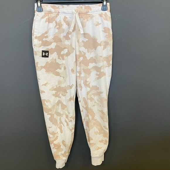 UA Tan Camo Coldgear Loose Fit Joggers Youth Medium