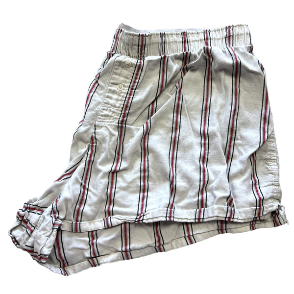 Colsie Red + White Striped Pajama Boxer Shorts Large