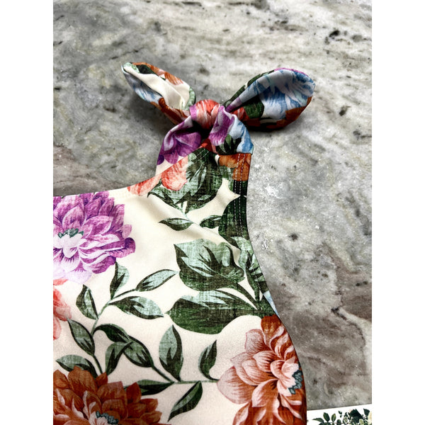 NWT Chelsea & Violet Girls Floral One Piece Swimsuit Size Youth 14