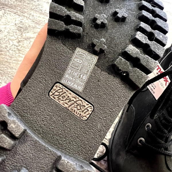 NWT Blowfish Malibu Reilly Lace Up Black Combat Boots Size 10