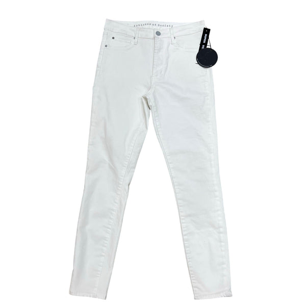 NWT Articles of Society Heather Crop High Rise White Skinny Jeans Size 27