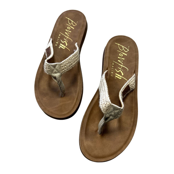 NWOT Blowfish Malibu Braided Rope Flip Flops Size 9