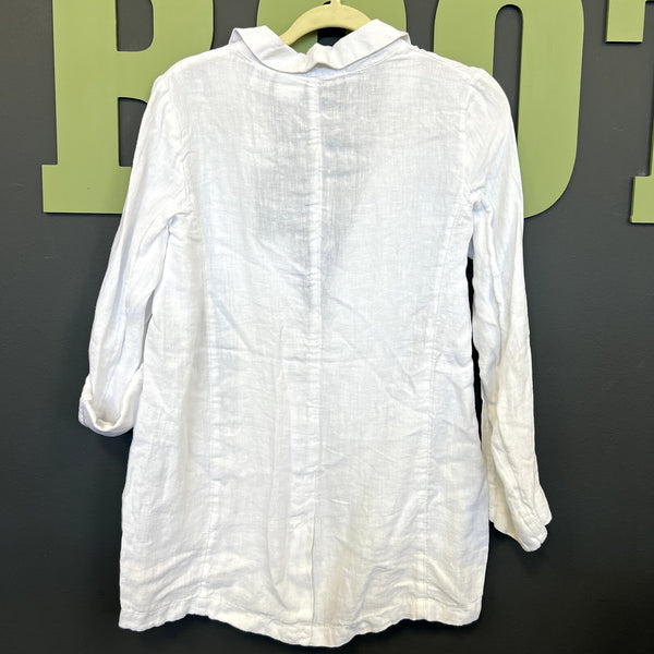 NWT Halston 100% Linen White Blazer Size Medium