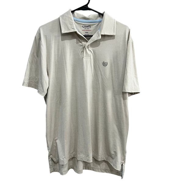 Chap's Men's Butter Soft Light Gray Polo Size Medium